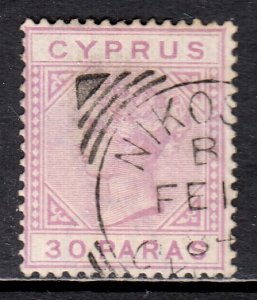 Cyprus - Scott #20a - Used - Pencil/rev. - SCV $27