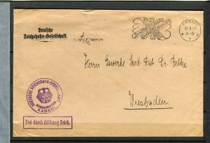 GERMANY; 1915 early LETTER/COVER fine used Wiesbaden item