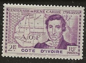 Ivory Coast ^ Scott # 161 - MH