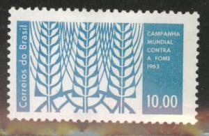 Brazil Scott 960 MH* 1963 FAO stamp