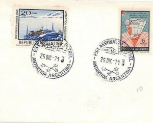 Argentina ANTARCTICA Cover *Petrel Base* Buenos Aires 1971{samwells-covers}GG238