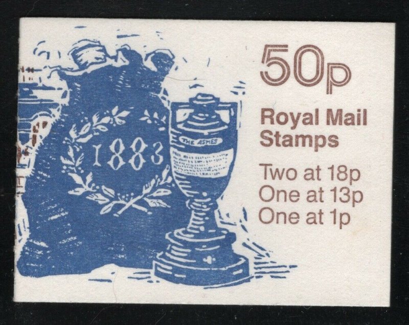 Great Britain 1987 50p Ashes Urn booklet SG# FB40 NH