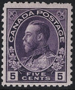 Canada SC# 112 Mint Light Hinged - S17849