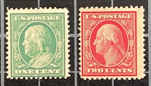 US Stamps-SC# 331 & 332 - Franklin - MOGH - CV $12.50