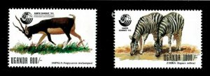 Uganda 1992 - EARTH SUMMIT - Set of 2 Stamps (Scott #1104-5) - MNH