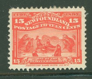 Newfoundland #70 Unused Single