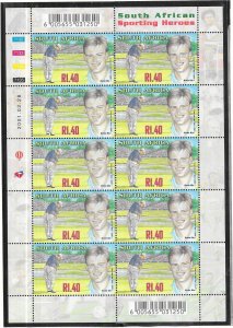 South Africa #1242-1251  South African Sporting Heroes  (MNH) CV$60.00