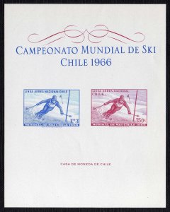 1966 - Chile - Mundial  de SKI - HB - MNH - 01