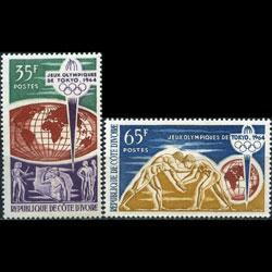 IVORY COAST 1964 - Scott# 215-6 Olympics Set of 2 NH