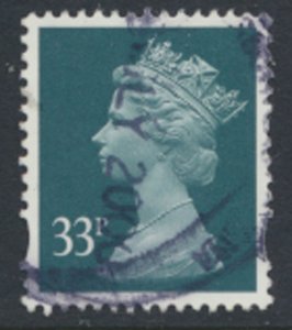 GB   Machin 33p SG Y1696  SC#  MH261  Used / FU see scan details