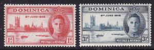 Dominica #112-13 F-VF Mint NH ** Peace Issue