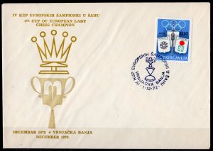 Yugoslavia 1972 4th.Cup Of European Lady CHESS Champion Special Cover