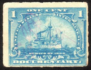 1898, US 1c, Documentary, Used, Sc R163