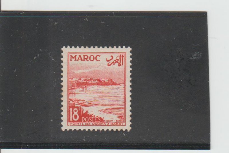 French Morocco  Scott#  278  MH  (1952 Oudayas Point)