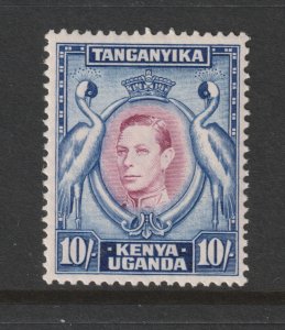 Kenya U.T. a MH 10/- KGVI perf 13.25