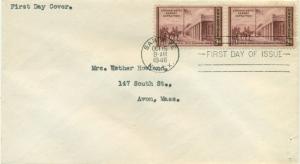 SCOTT # 944 FDC, KEARNY EXPEDITION, NO CACHET, TYPED ADDRESS, GREAT PRICE!