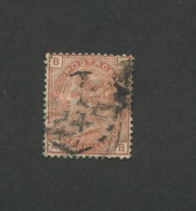 1880 Great Britain Stamp #65 1sh P13 Used Fine Faded Postal Canceled 