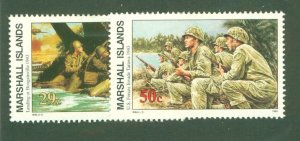 Marshall Islands 473-4 MH BIN $1.60