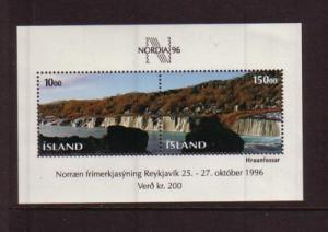 Iceland Sc 810 1995 NORDIA 96  stamp sheet mint NH