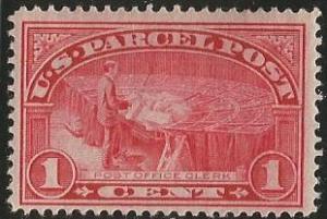 U.S. Scott #Q1 1-Cent Parcel Post Stamp - Mint Single