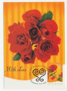 Maximum card Australia 1997 Flower - Rose 