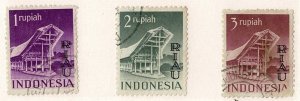 Indonesia Riau #17-19 used