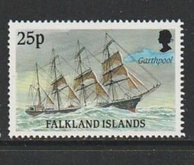1989 Falkland Islands - Sc 496 - MNH VF - 1 single - Ships of Cape Horn
