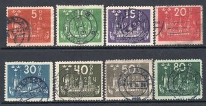 Sweden 1924 UPU Congress 8 Values to 80 ore VF Used CV$154