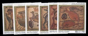 Libya #915-920 Cat$15, 1981 Mosaics, complete set, never hinged