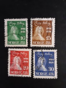 Norway #158-161             Used