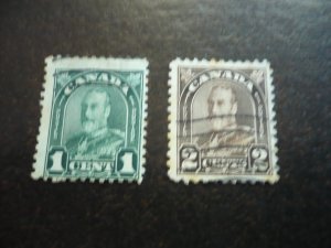 Stamps - Canada - Scott# 163, 166 - Used Part Set of 2 Stamps