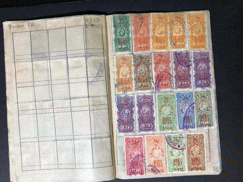 Uruguay Revenue Stamps Mint/Used 1896-1911 (1400 Stamps)