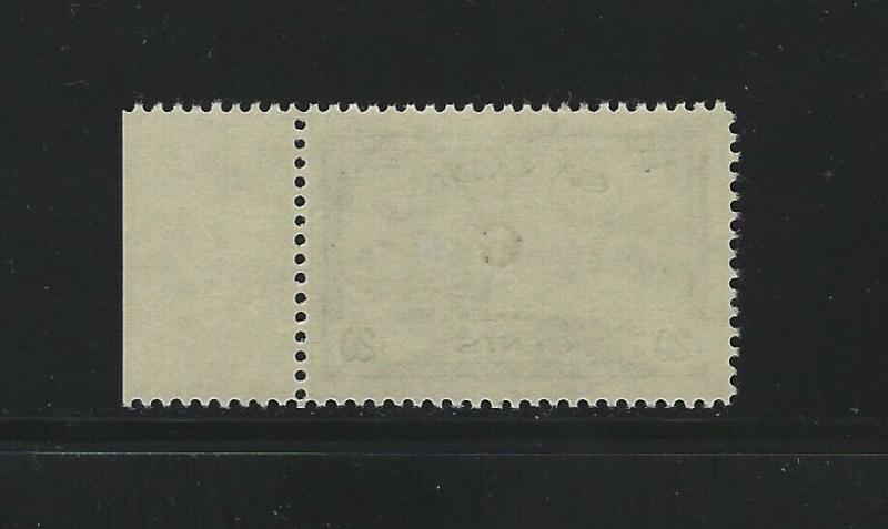 CANADA - #O23 - 20c COMBINE G OVERPRINT MARGIN SINGLE (1950)MNH KGVI PEACE ISSUE