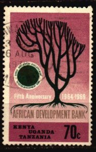 Kenya Uganda Tanganyika Used Scott 206