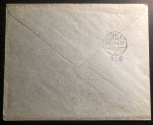 1919 Tallinn Estonia Registered Cover to Berlin Germany First Stamp Set 1-4 & 27