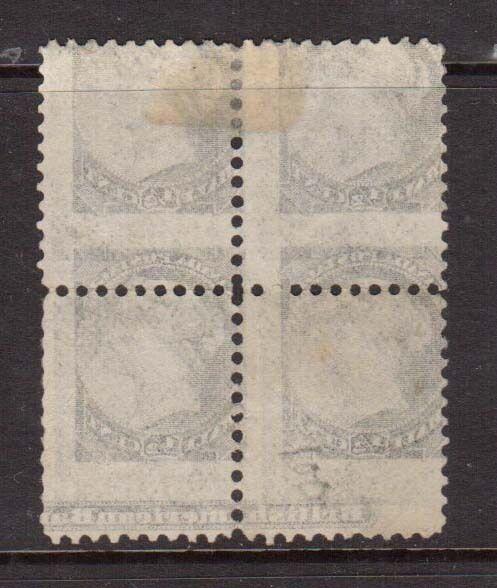 Canada #34 Used With Reverse Imprint Offset Variety Block