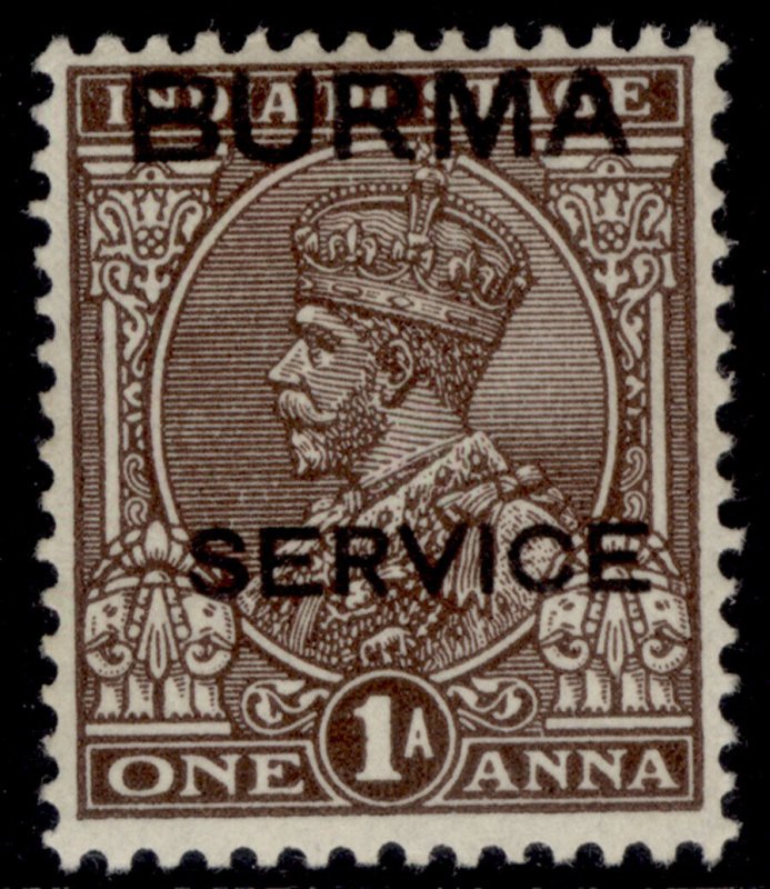 BURMA GV SG O4, 1a chocolate, M MINT.