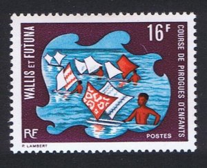 Wallis and Futuna Sailing Pirogues 16f 1972 MNH SC#180 SG#218 MI#239