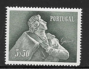 Portugal Scott 826 MNHOG - 1957 3.50e J B Almeida Garrett, Poet - SCV $10.00