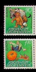 LIECHTENSTEIN Sc 1097-8 NH ISSUE OF 1997 - EUROPA