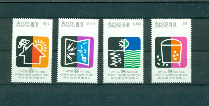Hong Kong - Sc# 570-3. 1990 Environment Day. MNH $6.50.