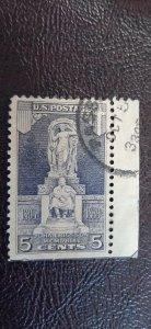 US Scott # 628; 5c J. Ericsson issue; used from 1926; VF centering