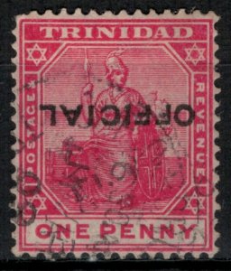 Trinidad #O9b  CV $275.00  Inverted overprint