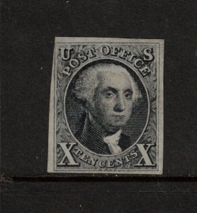 USA #4 Mint Fine Unused (No Gum) As Issued - Tiny Corner Crease At Lower Right