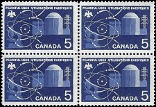 CANADA   #449 MNH BLOCK OF 4 (1)