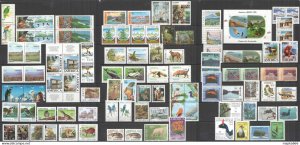 K0367 America Upaep Fauna Birds Parrots Marine Life Animals 46Set+4St Mnh