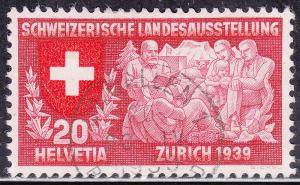 Switzerland 251 USED 1939 Swiss Family Reading
