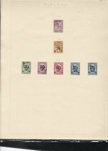 finland 1917-29  stamps page ref 18047