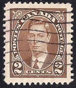 Canada #232 2 cent King George 6, Stamp used EGRADED XF-SUPERB 96 XXF