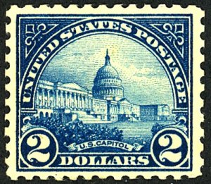 U.S. #572 MINT OG LH THIN